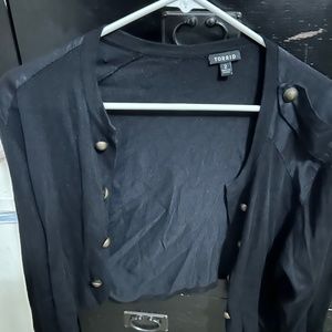 Cardigan with gold buttons